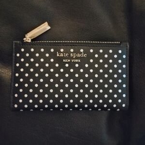Kate Spade Metallic dot small bifold wallet
